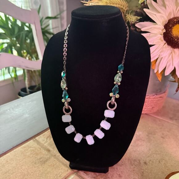 Sorrelli Crystal Statement Silver Tone Necklace - Picture 3 of 14